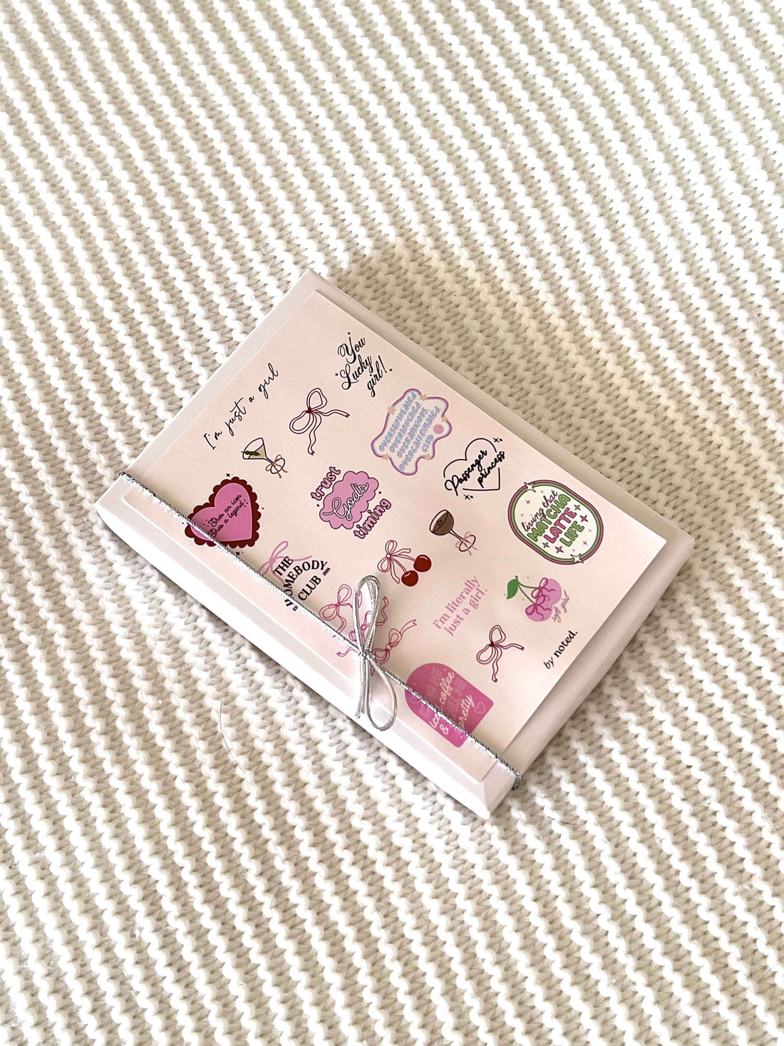 I'm Just a Girl Sticker Sheet - noted.