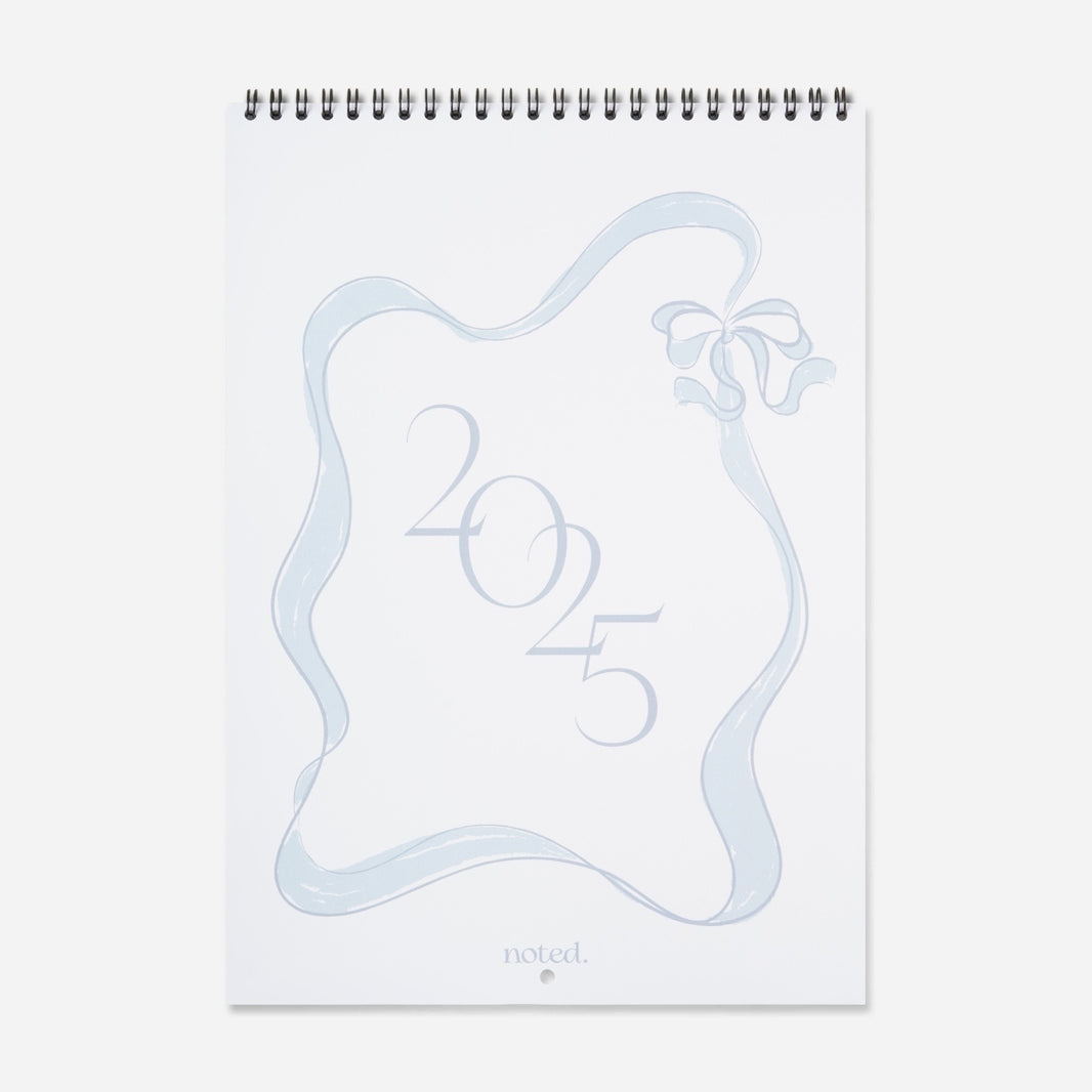 minimal aesthetic wall calendar 2025