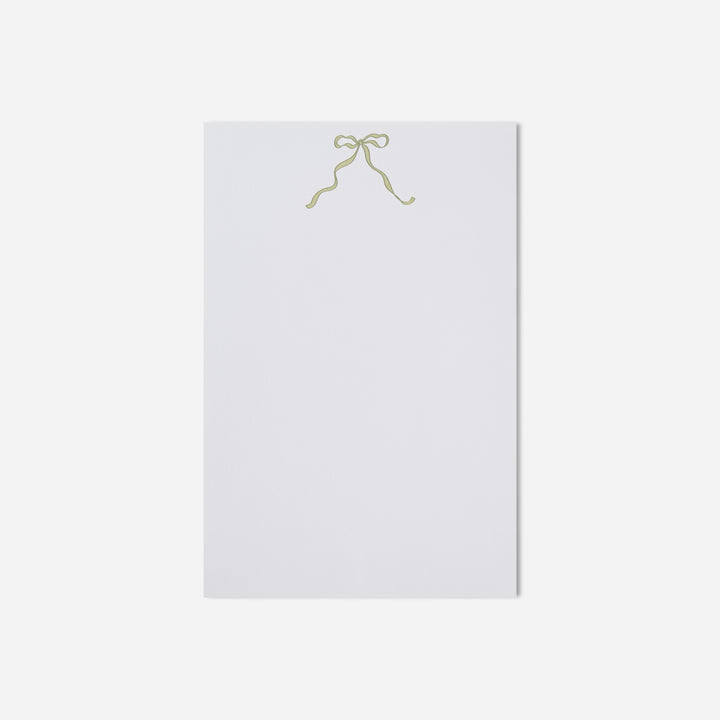 Green Bow Memo Pad