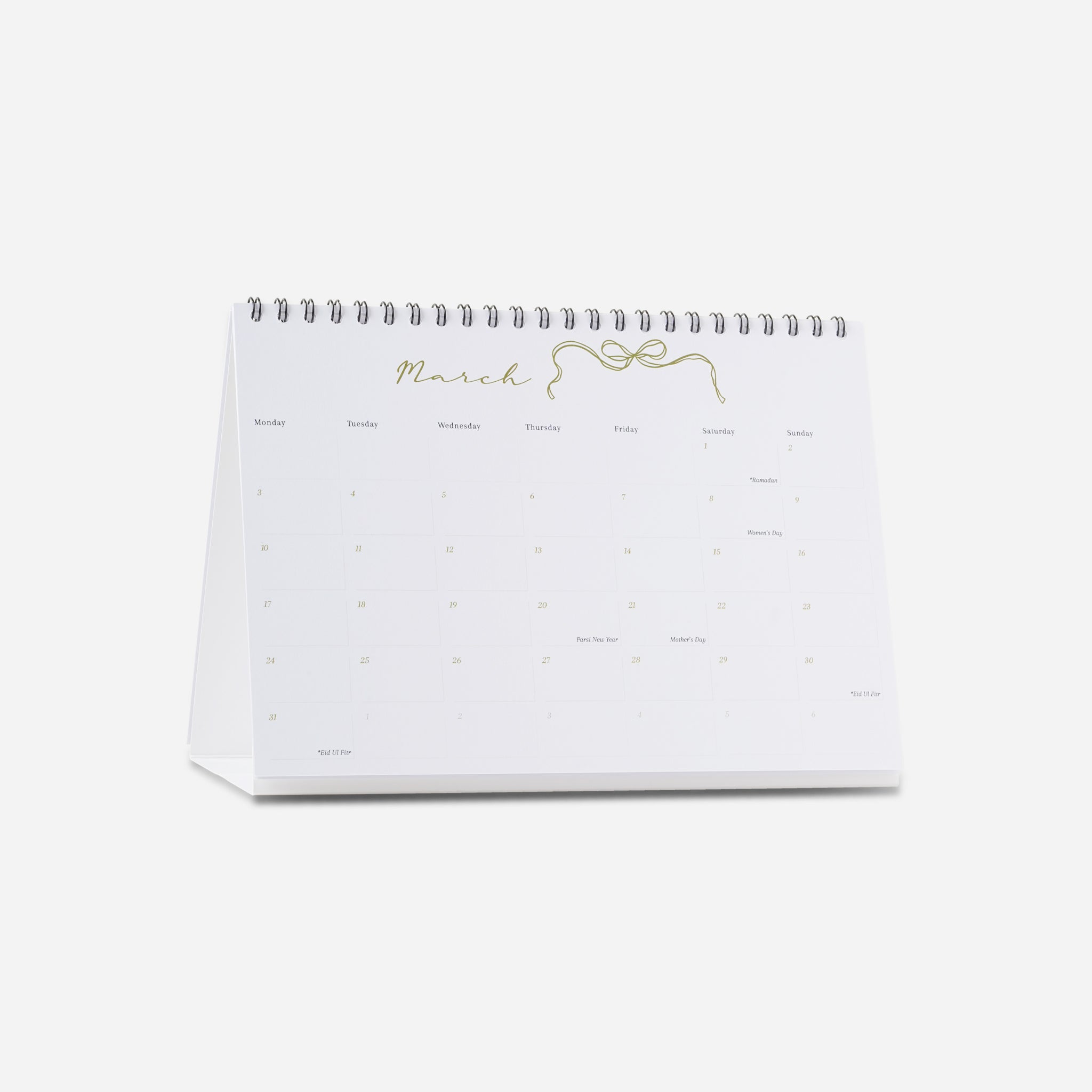 stand-up calendar for students and professionals