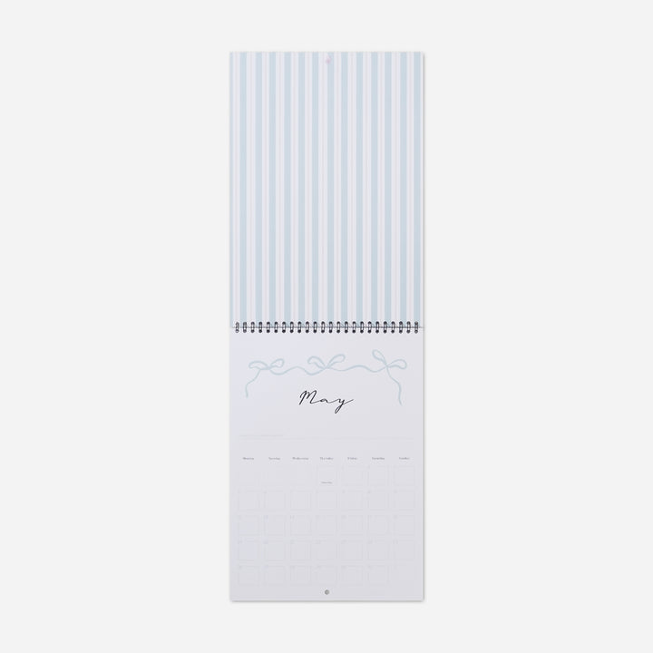 minimal aesthetic wall calendar 2025