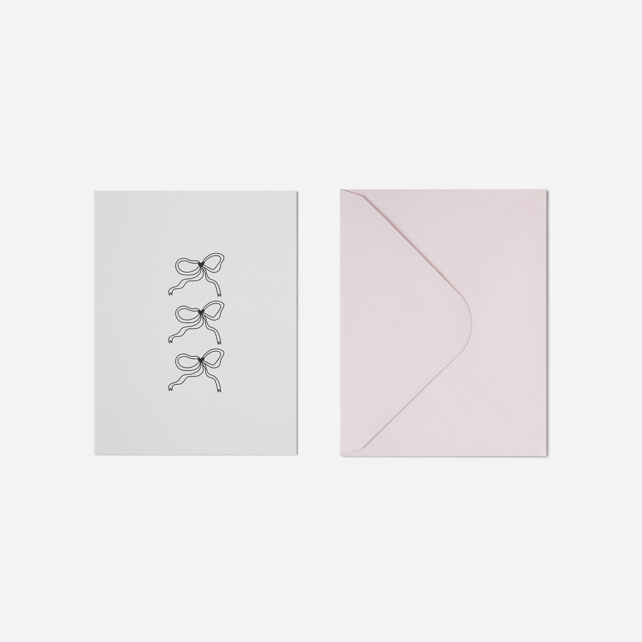 Black Bow Greeting Card